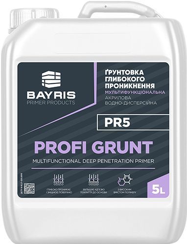 Ґрунтовка глибокопроникна Bayris Profi Grunt 10 л