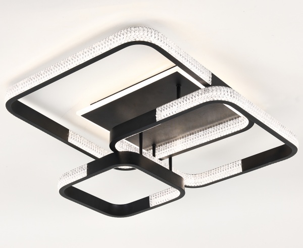 Світильник світлодіодний з пультом ДК 140 Вт чорний 3000-6000 К SCHWARZ 140 SC BK 