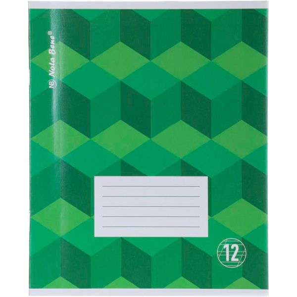 Тетрадь школьная 12 листов косая 2 Nota Bene