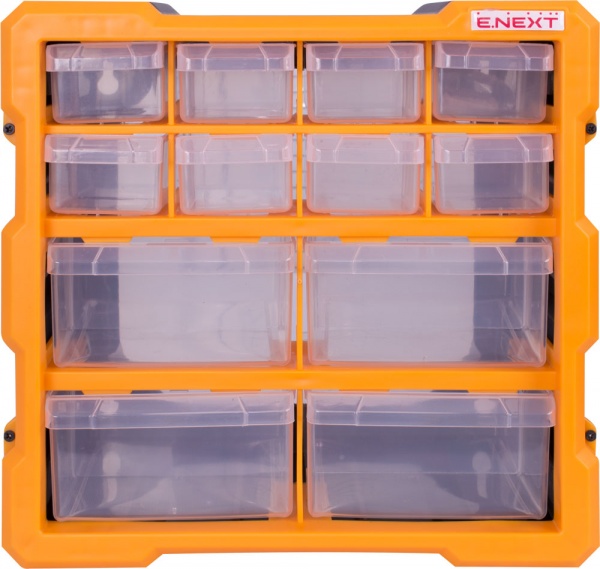 Органайзер для дрібних деталей E.NEXT e.toolbox.pro.19, 12-секційний 267х157х262 мм t011019 