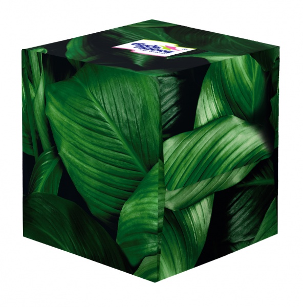 Салфетки гигиенические в коробке Будь Ласка куб в ассортименте 80 шт.