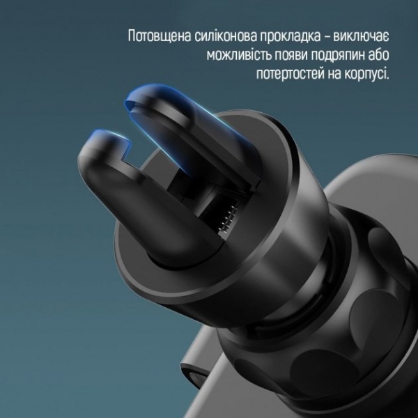 Тримач для телефона ColorWay Metallic Gravity Holder 3 (CW-CHG14-BK) чорний