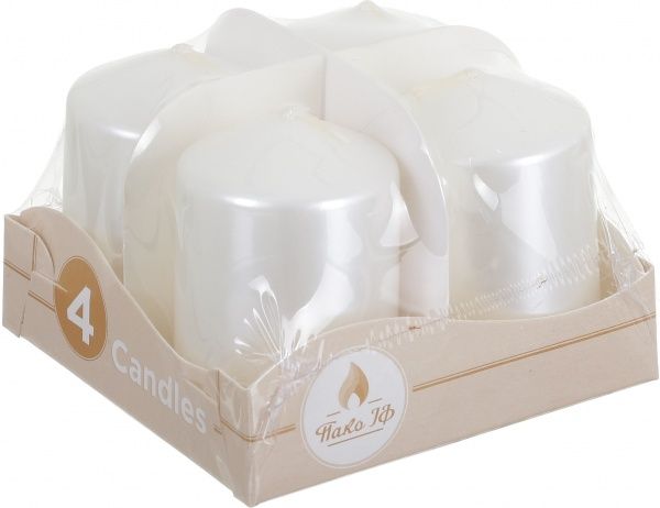 Набор свечей Адвента 40/60 перламутровых 4 шт. Pako-If