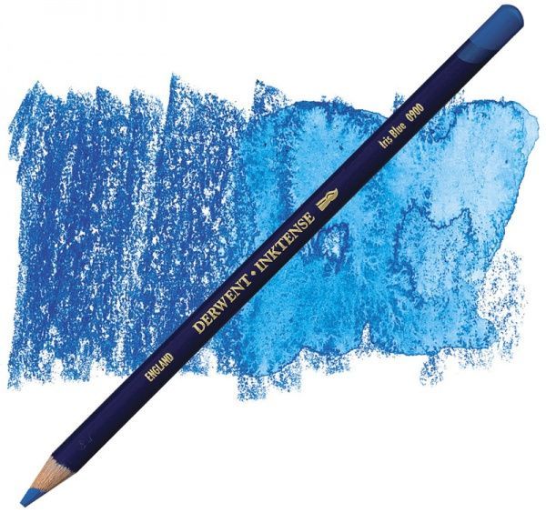 Олівець чорнильний Inktense 0900 Блакитний ірисовий Derwent