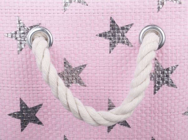 Кошик з ручками Stars 34х23х20 см рожевий