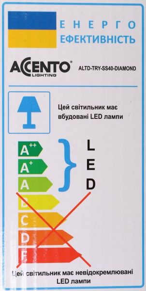 Светильник светодиодный Accento lighting 40 Вт белый 3000-6500 К ALTD-TRY-SS40-DIAMOND 