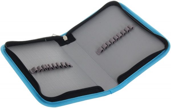 Пенал школьный на замке 21x13,5x4 см Little Fox бирюзовый