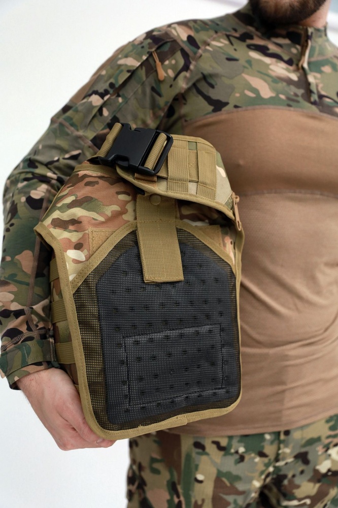 Сумка тактическая ESDY с кобурой. 15 л. Мультикам