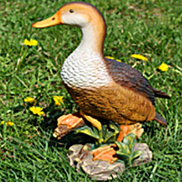 Утка на камне 34x15x24 см