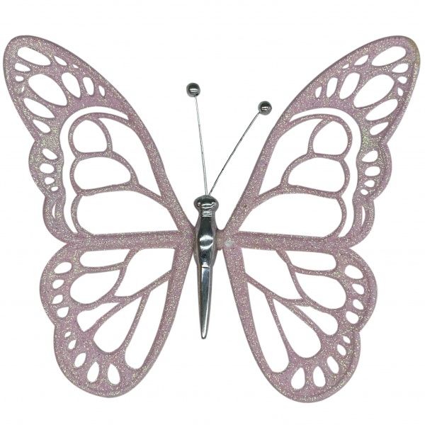 Прикраса новорічна MISLT Метелик малий 12x14 см J0004-8 