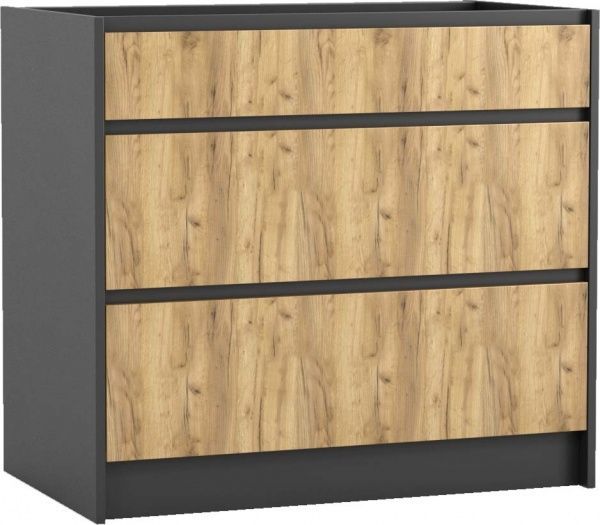 Тумба нижня МС Ідея КРАФТ Ня-3 90/82/525 (1+2) з ящиками Q-25 крафт золотий Грейд