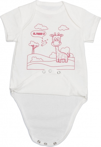 Боди для девочки Модний Карапуз р.62 бело-розовый 303-00023-2 