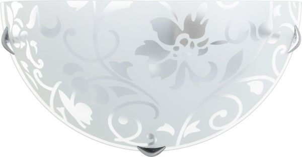 Светильник настенный УТ Сяйво НПБ Весна 1x60 Вт E27 белый 1519 