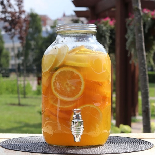 Лимонадниця Фрукти 5 л із пластиковим краном