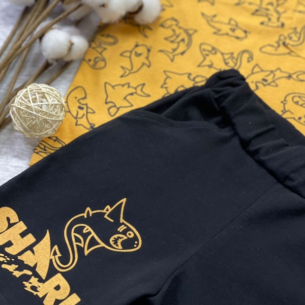 Костюм для хлопчиків Blanka Акули р.116 жовтий 12657 