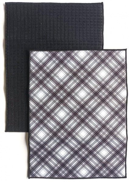 Коврик для сушки посуды UP! (Underprice) Net 38х50 cм темно-синий 2 шт