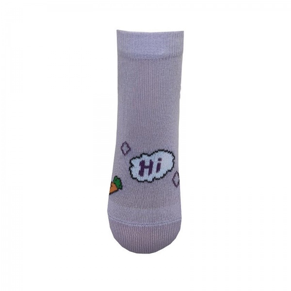 Комплект носков унисекс Molli Зайчик р. 14–16 фиолетовый 