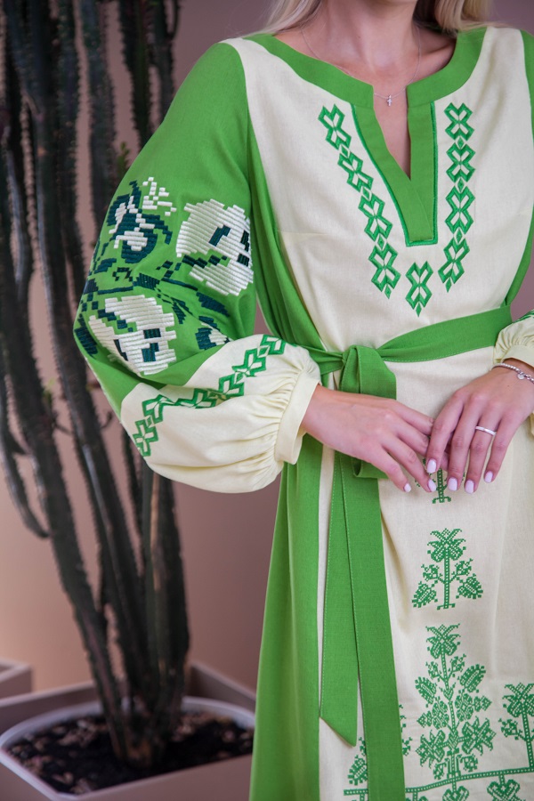 Платье Galychanka Мавка Wdr-0331 р.XL 1023 Желтая[1271] Olive Green