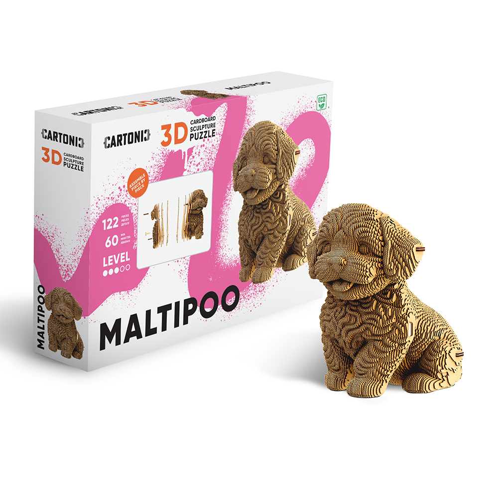 Конструктор картонный Cartonic 3D Puzzle MALTIPOO CARTMALTIPOO — фото 1