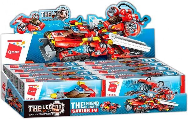 Конструктор Qman 1410 пожарная техника в ассортименте ODC94319