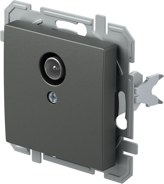 Розетка TV кінцева TEM Logiq TVR 0dB антрацит KQ10ATXO-U