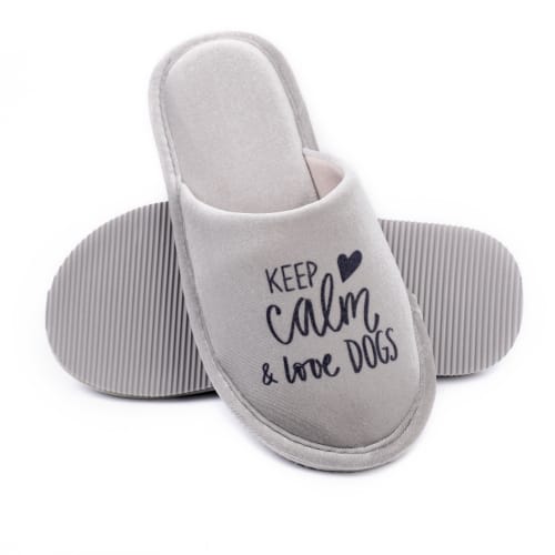 Капці домашні Twins HS-OZ велюрові з малюнком р.40 сірий 