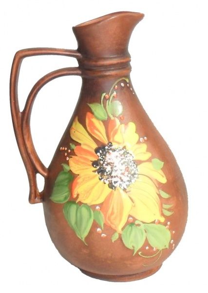 Емкость для масла или уксуса Подсолнух 1 л Український гончарний посуд