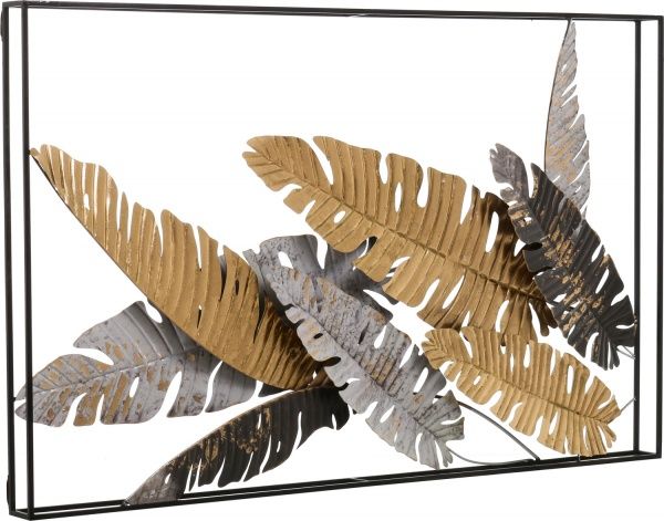 Декор настенный Frame 74,9x120 см черно-бежевый 