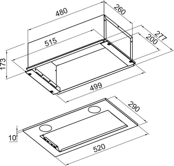 Витяжка Pyramida CHX 521 IX