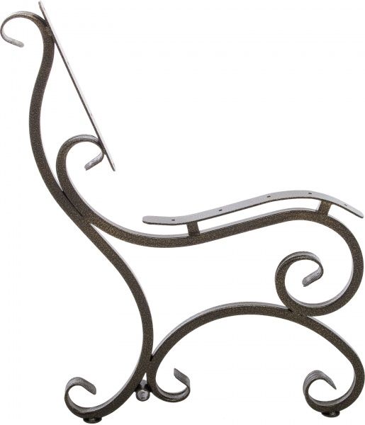 Декоративний виріб Боковина лавки конструктор 800х250 мм антична бронза