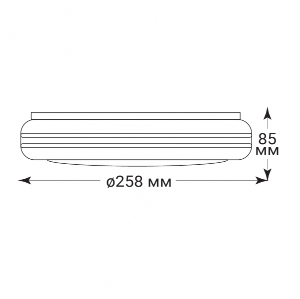 Світильник світлодіодний Luna 12 Вт білий LU-AL599 12W 5000K 