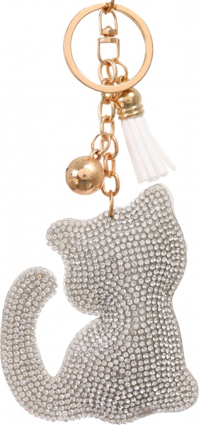 Брелок для рюкзаков Nota Bene Котенок в бриллиантах 6x12 см