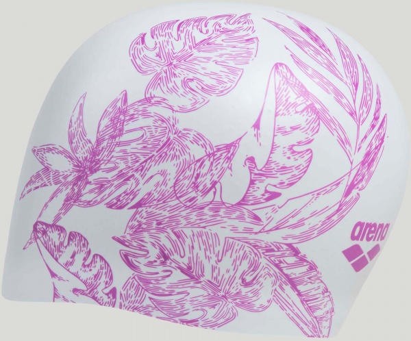 Шапочка для плавания Arena 91440-207 one size белый