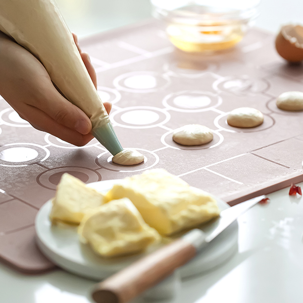 Килимок для випікання Smart Kitchen by Flamberg з посиленим бортом 50х40 см Affection Dusty rose