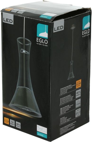 Підвіс Eglo Mesero 1 1x5.4 Вт чорний 