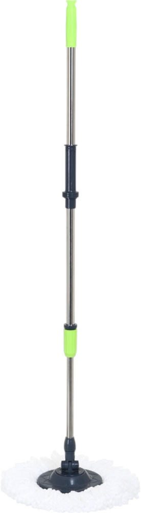 Комплект швабра и ведро с механическим отжимом для пола OBERY Double Twist 16 см синий