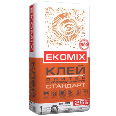 Клей для плитки Ekomix Стандарт BS 103 25 кг