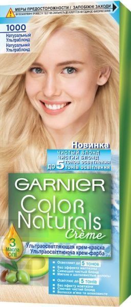 Стойкая крем-краска Color Naturals Color Naturals с тремя маслами №1000 натуральный ультраблонд 40 мл