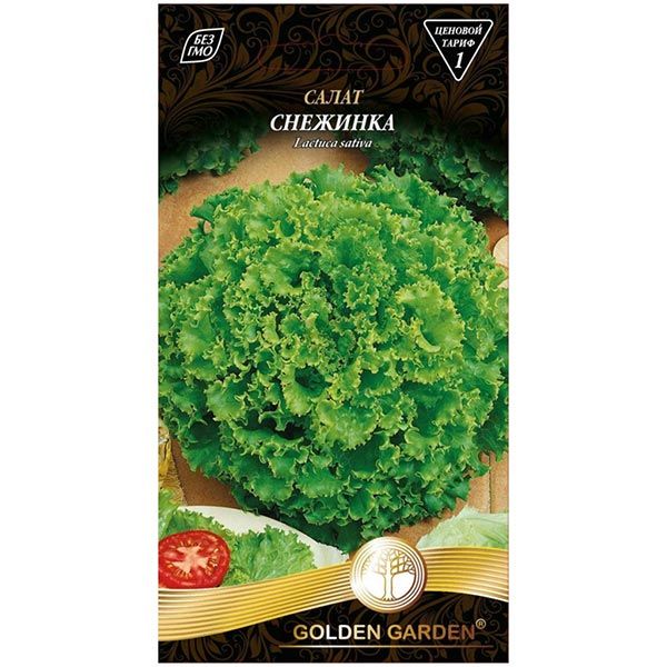 Насіння Golden Garden Салат Сніжинка 1 г