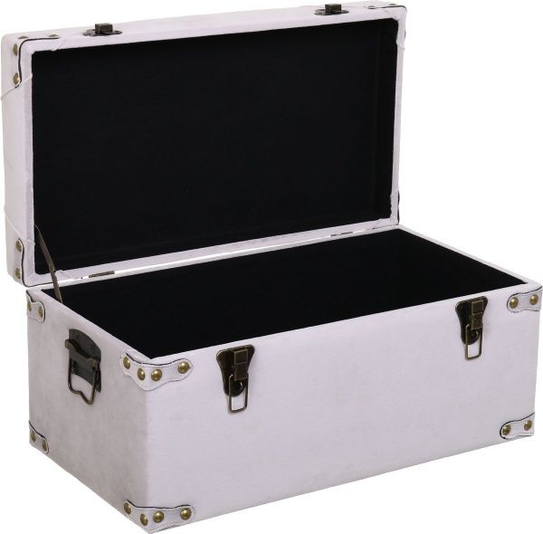 Скриня-пуф Art&Crafts Велюр світло-сірий 57х30х29 см 