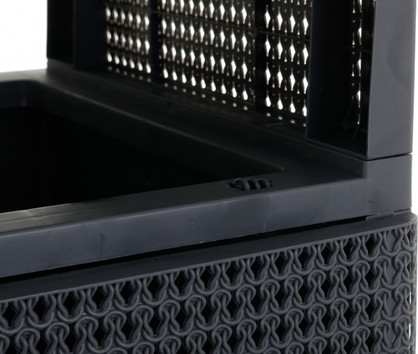 Комод пластиковая RIO 8508BR на 4 шухляды KNIT коричневый 894x386x431 мм