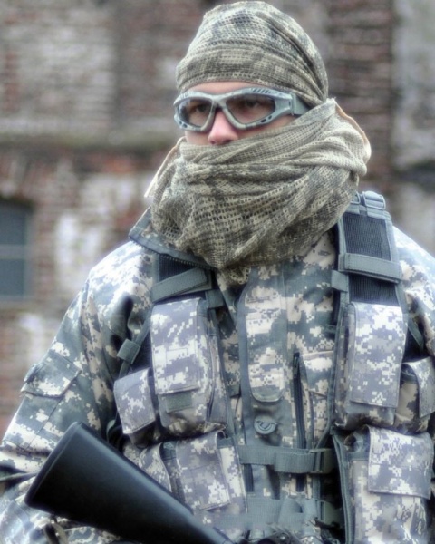 Шарф Mil-Tec СЕТКА МАСКИРОВОЧНАЯ [1129] AT-DIGITAL 12625070 р. камуфляж 