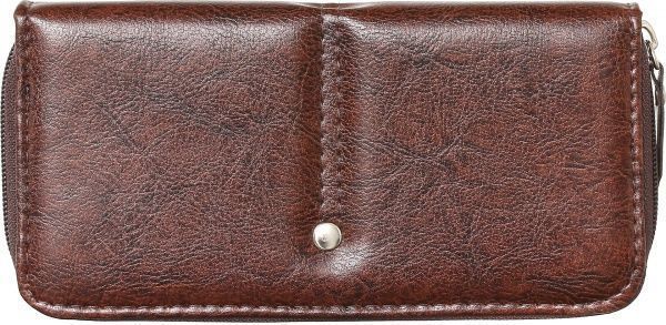 Кошелек женский на молнии коричневый 022002 