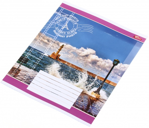 Тетрадь школьная уф-лак 18 листов в клеточку в ассортименте Мечты сбываются