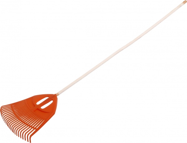 Граблі віялові пластинчасті з держаком №2