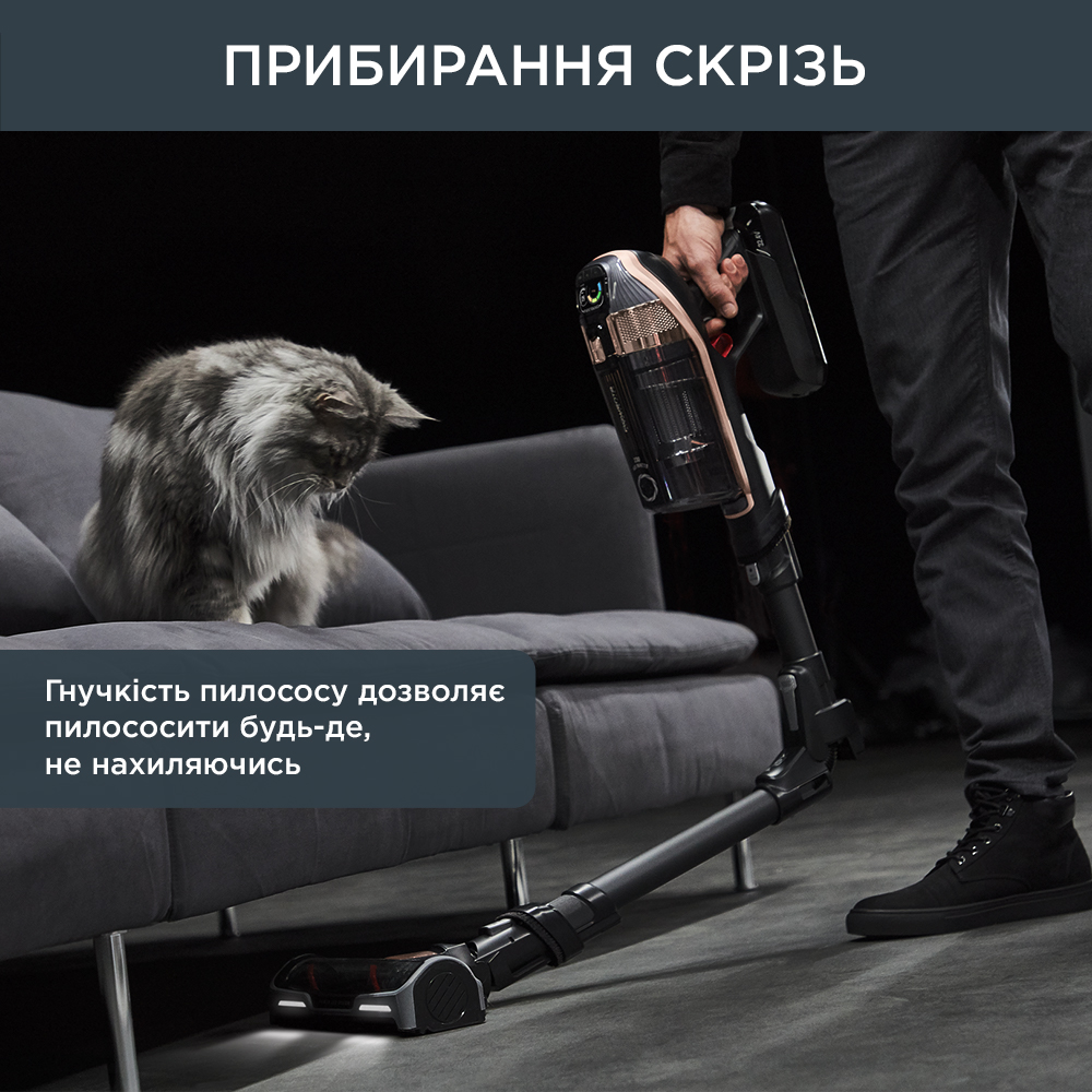 Пылесос аккумуляторный Rowenta X-Force Flex 15.60 AQUA RH99G1WO black