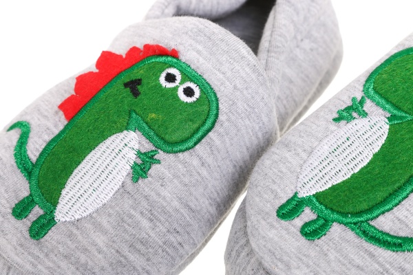 Капці дитячі Динозавр р.32/33 сірий KD-4 