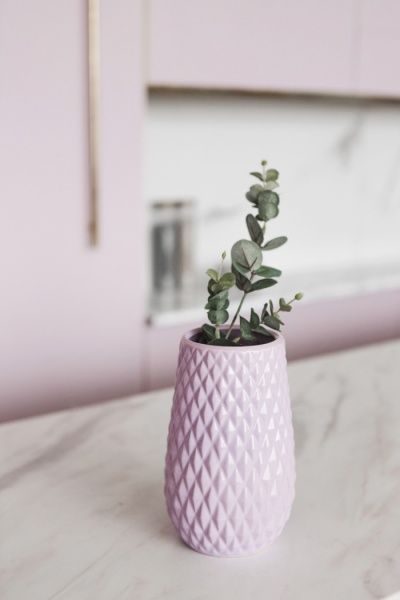 Ваза керамическая лавандовая Перелесник 20х12 см Резон