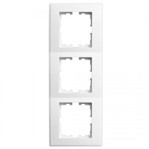 Рамка тримісна Lezard Lesya вертикальна білий 705-0200-153