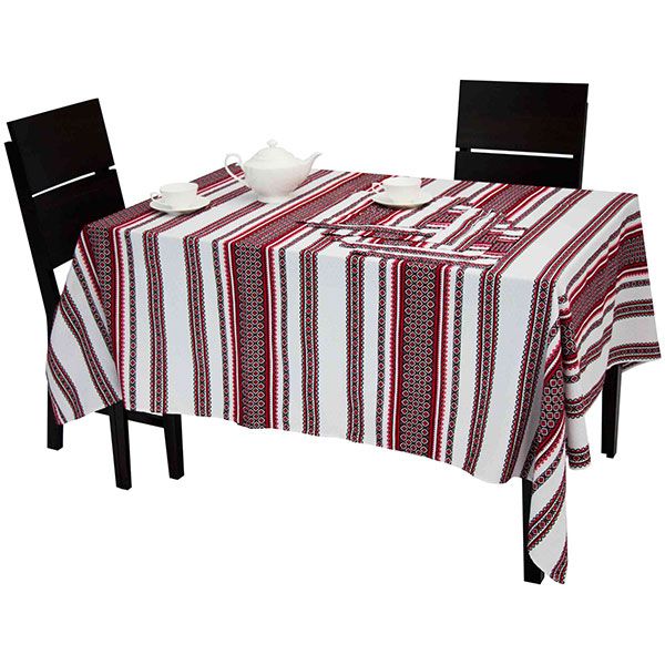 Комплект столовий 17,3 140x230 см червоний Едельвіка 